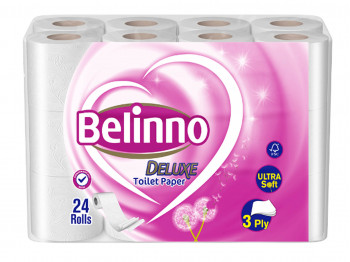 Զուգարանի թուղթ BELINNO DELUX 3PLY 24PSC (710183) 