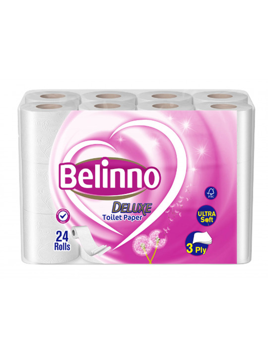 Туалетная бумага BELINNO DELUX 3PLY 24PSC (710183) 