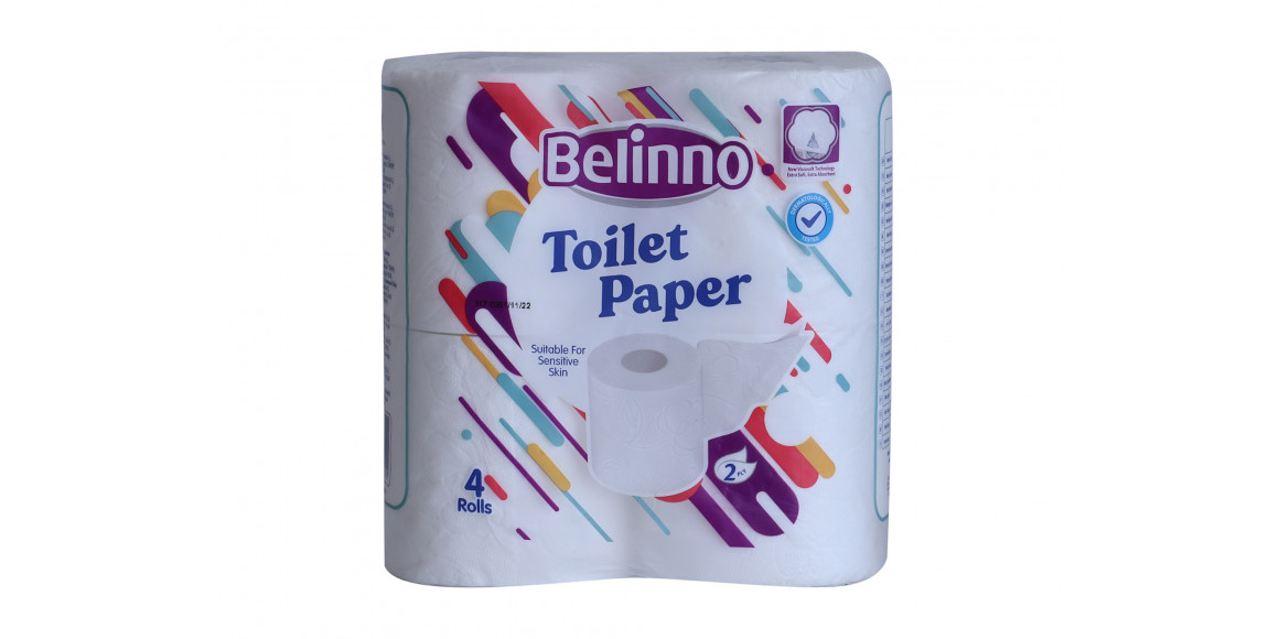 Туалетная бумага BELINNO DELUX 2PLY 4PSC (710121) 