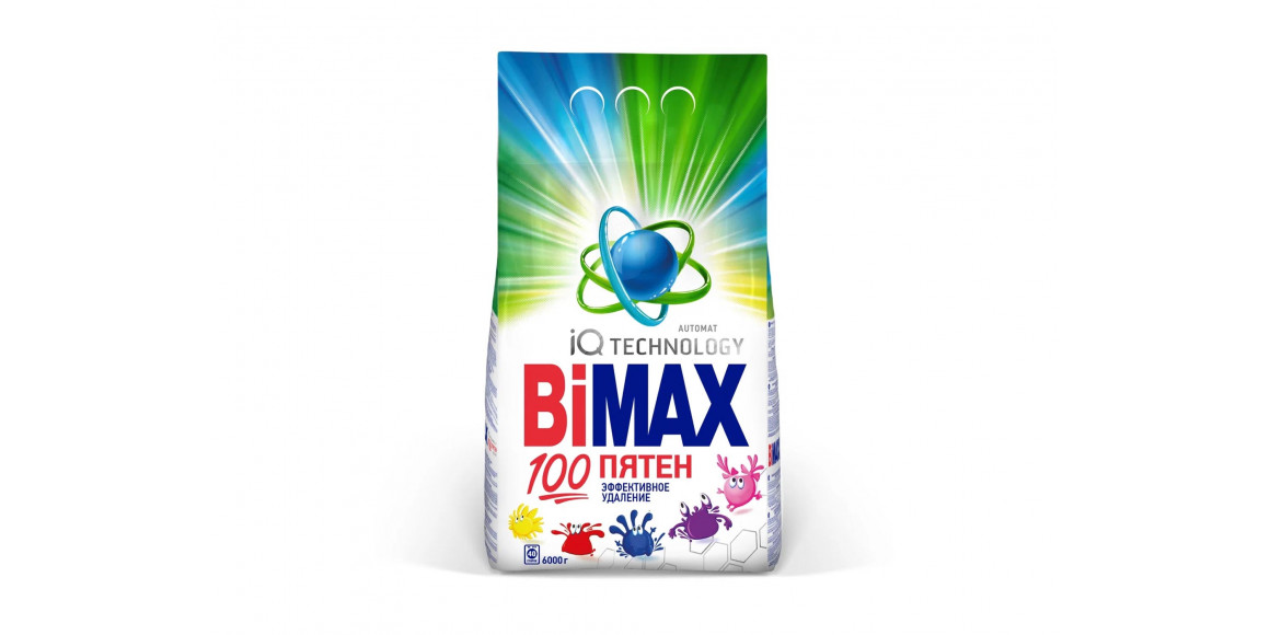 Стиральный порошок BIMAX POWDER 100 STAINS 6KG (014767) 