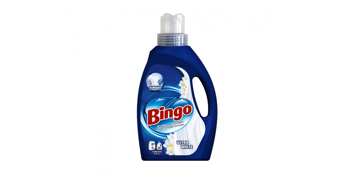 Լվացքի գել BINGO LIQUID 1200ML MAGIC WHITE (105001) (922468) 