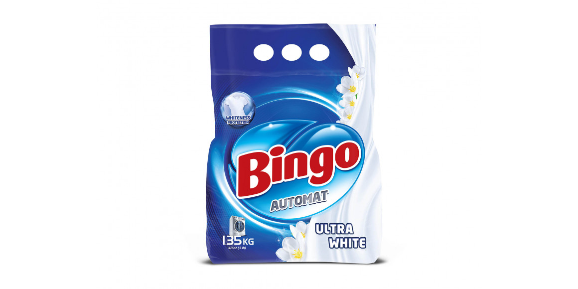 Լվացքի փոշի եվ գել BINGO MATIC 1.35KG ULTRA WHITE (920846) 