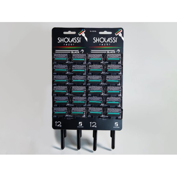 Аксесуар для бритья SHOLASSI BLADE BLACK PLUS 2 ONE USE (230923) 