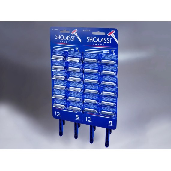 Shaving accessorie SHOLASSI BLADE BLUE PLUS 3 ONE USE (230916) 