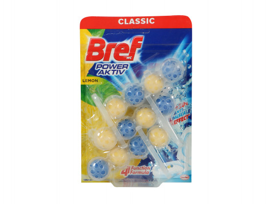 Freshener BREF TOILET TABLETS LEMON 3X50GR (753463) 
