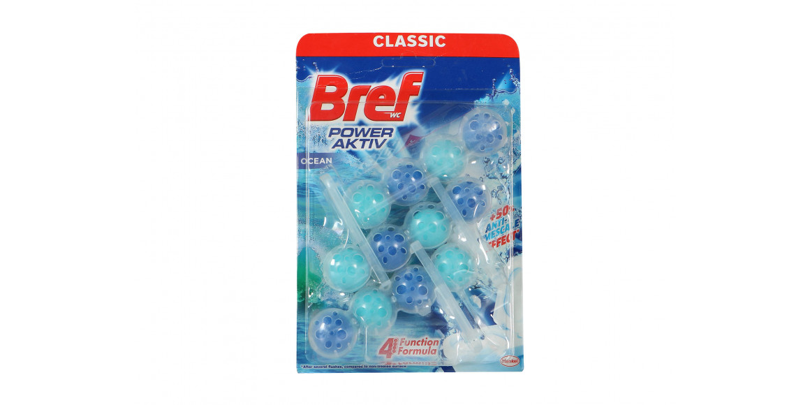 Թարմեցուցիչ BREF TOILET TABLETS OCEAN BREEZE 3X50GR (753494) 