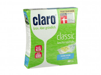 Dishwashing liquid CLARO TABS CLASSIC 40PC 640gr (311490) 