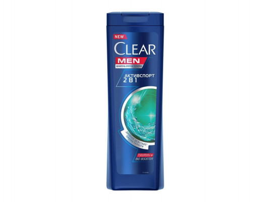 Shampoo CLEAR SHAMPOO MEN ACTIVE SPORT W/MENTOL 380ML (604995) 033135