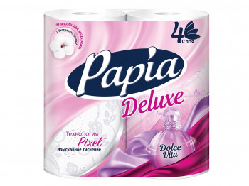Туалетная бумага PAPIA DELUXE DOLCHE VITA 4PLY 4PCS (000136) 