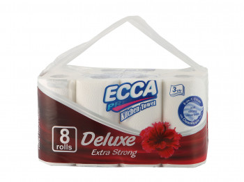 Paper towel ECCA  PREMIUM DELUXE 8ՀԱՏ 3Շ (560158) 