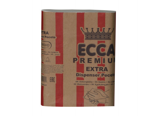 Бумажное полотенце ECCA  PREMIUM Z 21X21 200ՀԱՏ 2Շ (561353) 