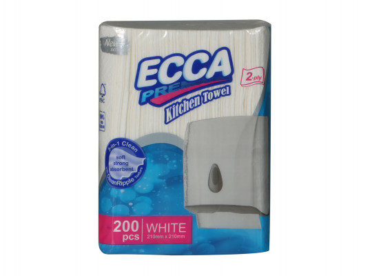Бумажное полотенце ECCA  Z 21X21 200ՀԱՏ 2Շ (560967) 