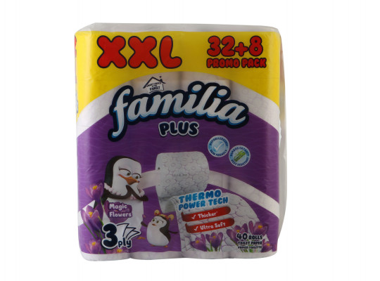 Toilet paper FAMILIA TP MAGIC FLOWER 3PL 40X3 (023509) 