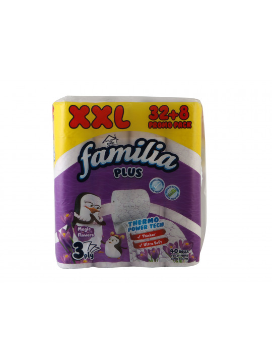 Туалетная бумага FAMILIA TP MAGIC FLOWER 3PL 40X3 (023509) 