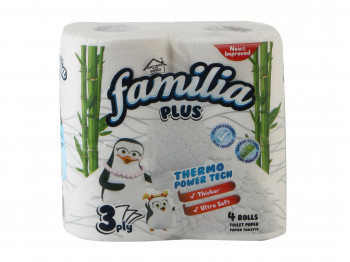 Туалетная бумага FAMILIA TP WHITE 3PL 4X12 (020140) 