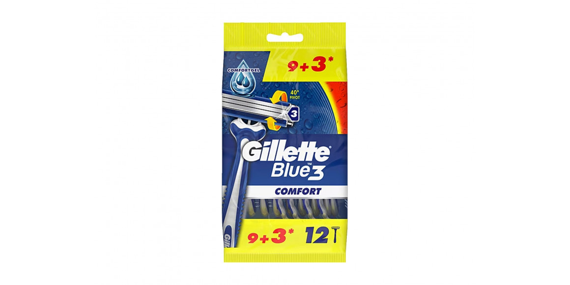 For shaving GILLETTE BLUE3 COMFORT RX9+3 (7071) 490622