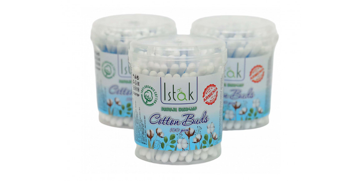 Cotton buds ISTAK COTTON ROUNDE 100PC (061212) 