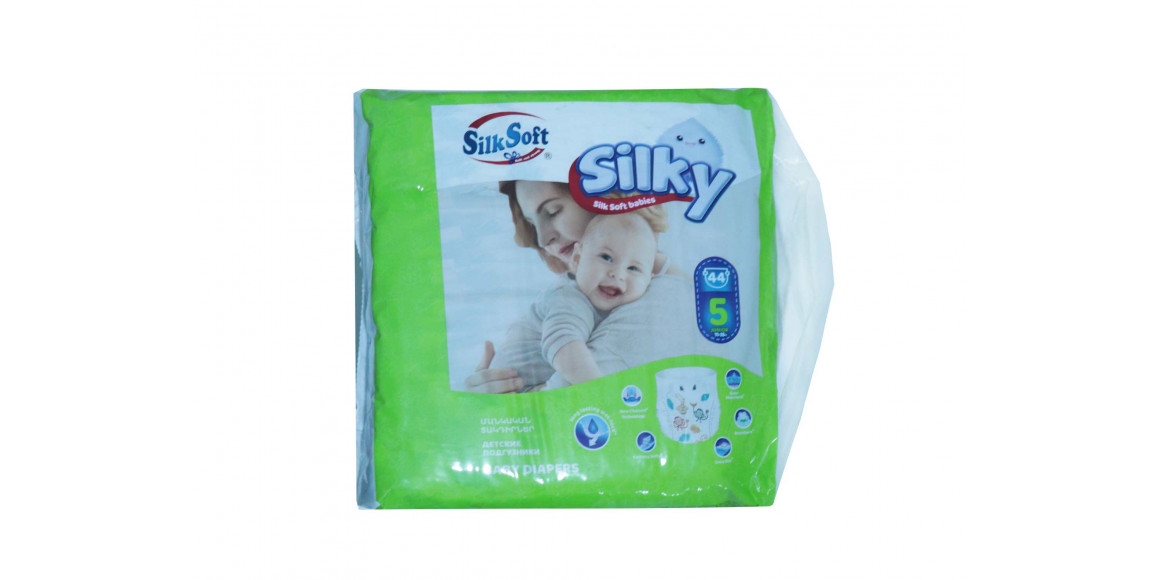 Diapers SILK SOFT JUNIOR N5 (11-25KG) 44PC (010344) 