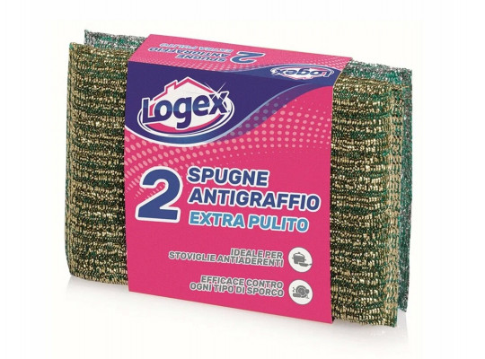 Kitchen sponge and scourer LOGEX 2PC (1154) 507344