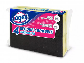 Kitchen sponge and scourer LOGEX 782TA 4PC (507344) 