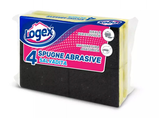 Kitchen sponge and scourer LOGEX 782TA 4PC 507344