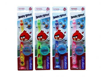 Accessorie for oral care LONGA VITA TOOTH BRUSH FOR KIDS ANGRY BIRDS +5 YEAR (AB-1) (806199) 