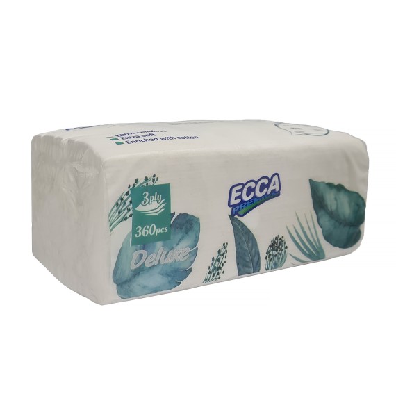 Салфетка ECCA  MEDIUM 3PLY 120PC (561476) 
