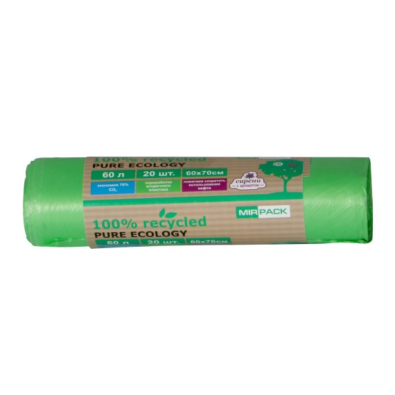 Աղբի տոպրակ MIRPACK 60Լ 20ՀԱՏ ԿԱՆԱՉ (203052) 