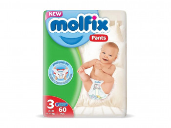 Diapers MOLFIX JUMBO PANTIES MIDI N3 60PC (842704) 