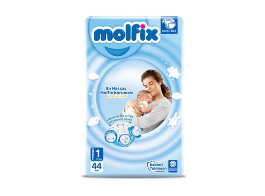 Մանկական տակդիրներ MOLFIX TWIN 3D PANTIES N1 44PC(1174) 400010