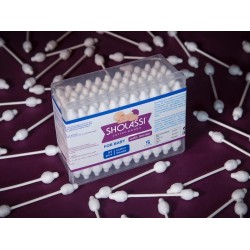 Cotton buds SHOLASSI N55 COTTON SWABS BABY W/LIMITER 55PC (231661) 