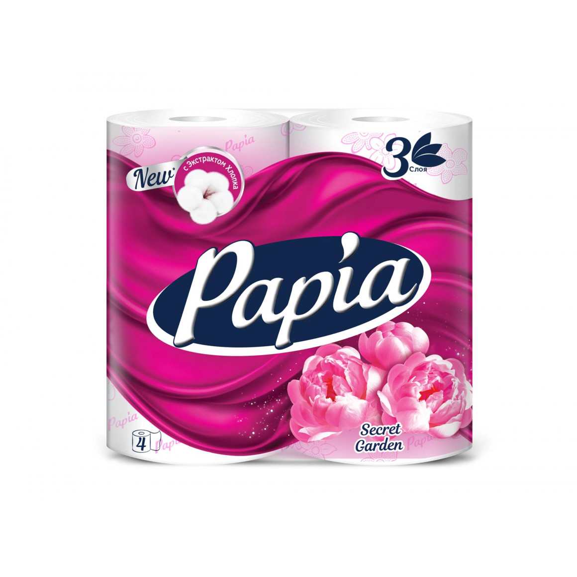 Toilet paper PAPIA 3PLY 4PSC SECRET GARDEN (001133) 