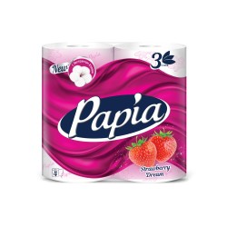 Toilet paper PAPIA 3PLY 4PSC STRAWBERRY (000075) 