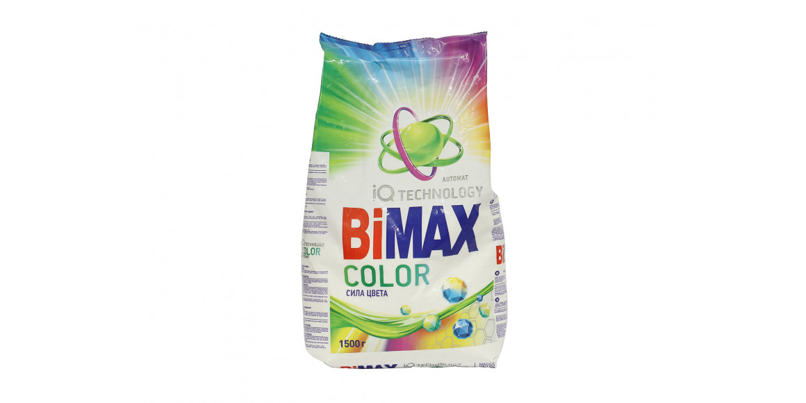 Washing powder and gel BIMAX POWDER ANTI-STAIN COLOR 1.5KG (012251) 