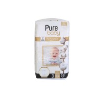 Diaper PURE BABY ORGANIC N3 (4-9KG) 58PC (207626) 