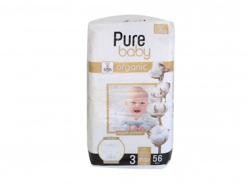 Diaper PURE BABY ORGANIC N3 (4-9KG) 58PC (207626) 