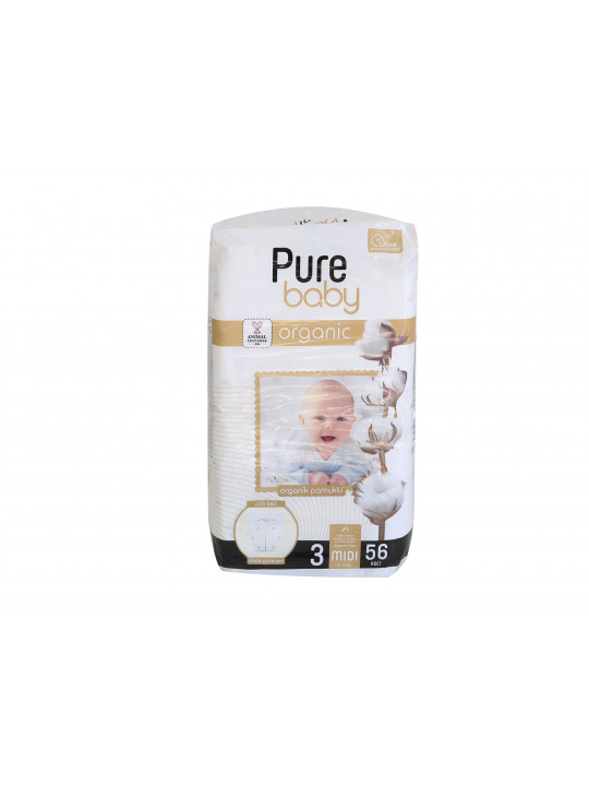Diaper PURE BABY ORGANIC N3 (4-9KG) 58PC (207626) 