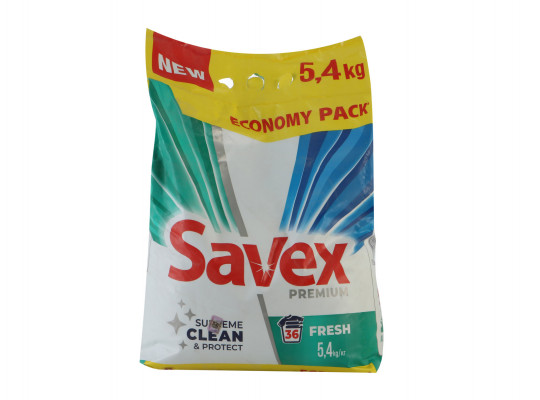 Washing powder and gel SAVEX PREMIUM FRESH 5.4KG 047954