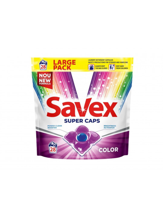 Լվացքի կապսուլա SAVEX SUPER PODS 2IN 1 COLOR 28 PCS (046889) 