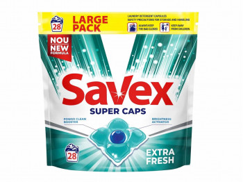 Լվացքի փոշի եվ գել SAVEX SUPER PODS 2IN 1 EXTRA FRESH 28 PCS (046896) 3386