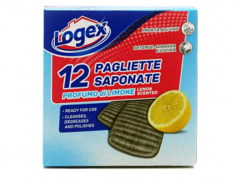 Kitchen sponge and scourer LOGEX SCOURER 12PC (502194) 
