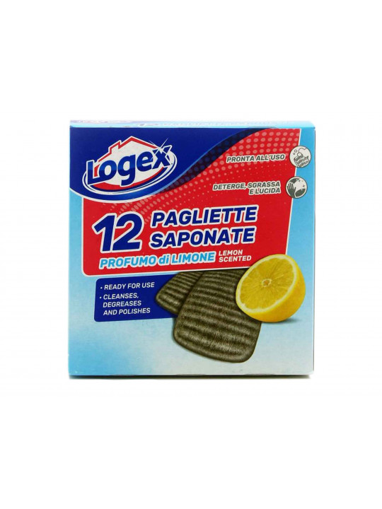 Kitchen sponge and scourer LOGEX SCOURER 12PC (502194) 