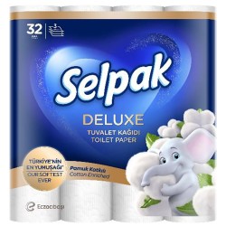 Туалетная бумага SELPAK DELUXE COTTON 32PC (044753) 