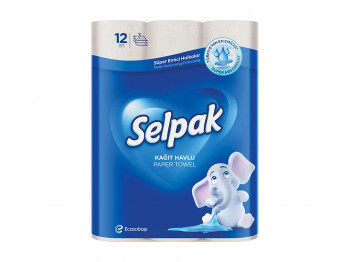 Бумажное полотенце SELPAK FOR KITCHEN TOWEL WHITE 12PC (125001) 