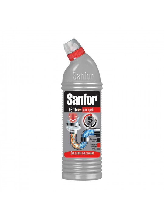 Cleaning liquid S. SANFOR SEWER PIPES GEL 750 GR (003402) 