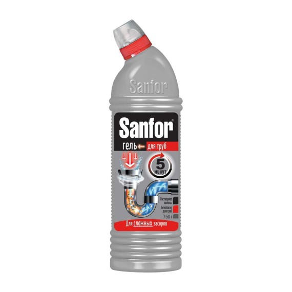 Cleaning liquid S. SANFOR SEWER PIPES GEL 750 GR (003402) 