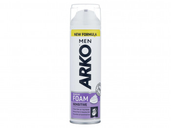 For shaving ARKO SHAVING FOAM SENSITIVE 200ML 090043