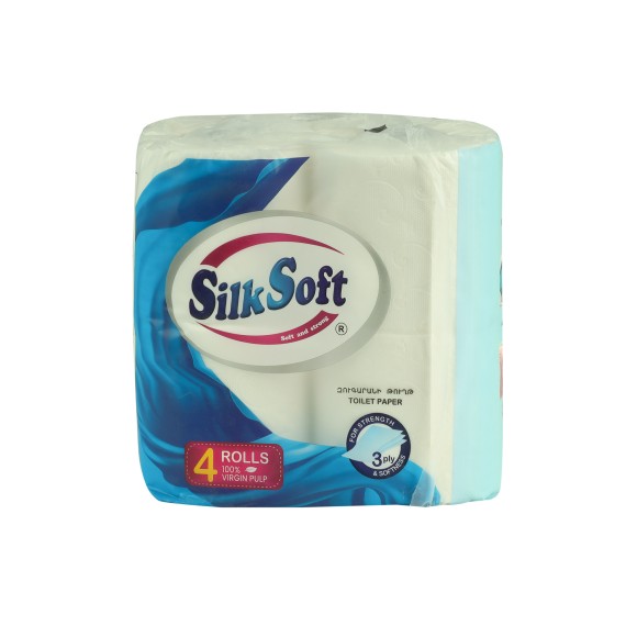 Զուգարանի թուղթ SILK SOFT 3 LAYER 4PC (011471) 