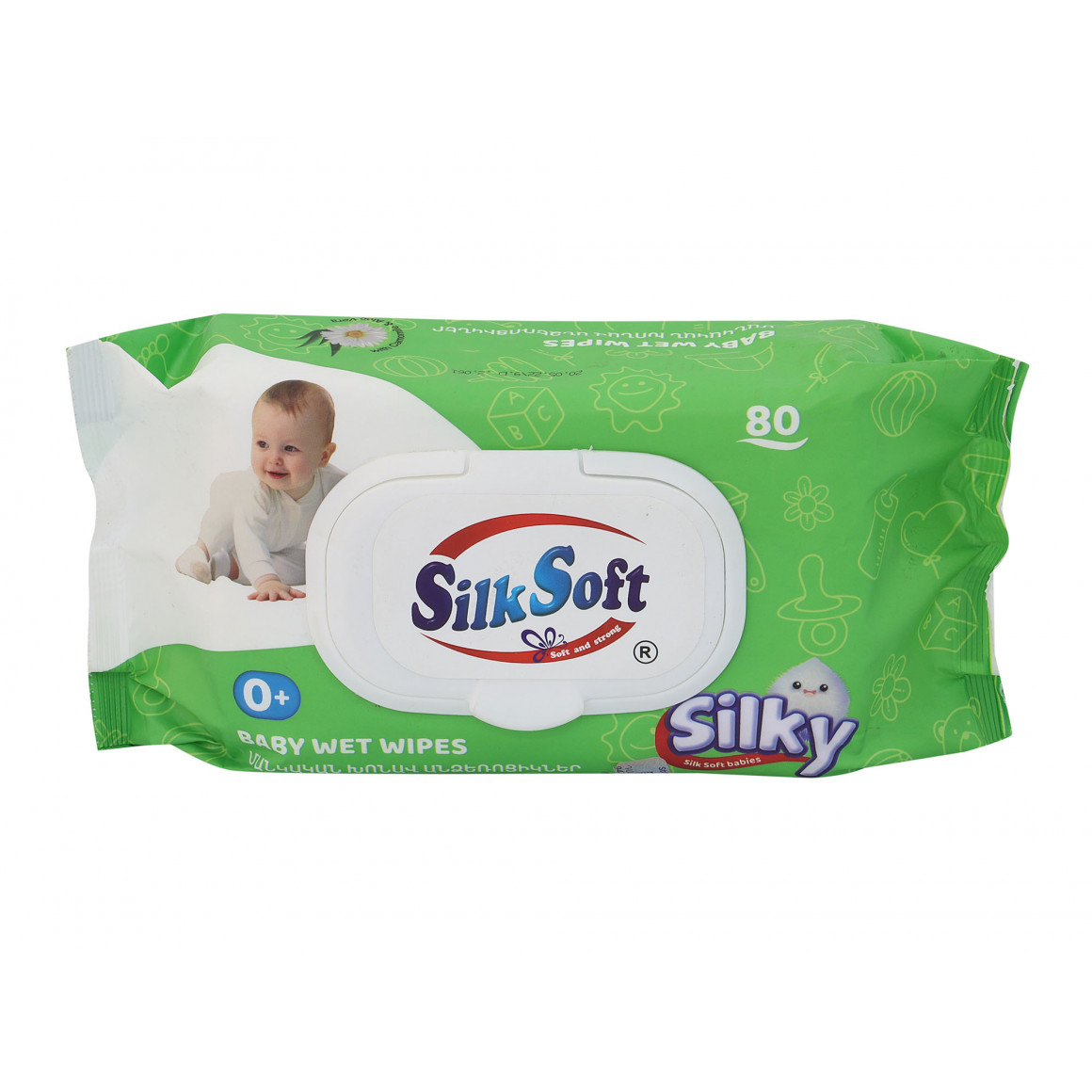 Թաց անձեռոցիկ SILK SOFT FOR BABY SILKY 80PC (012119) 