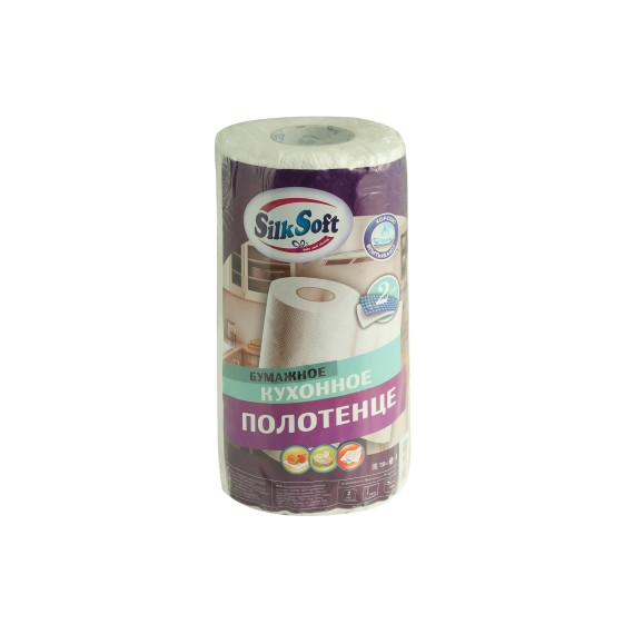 Бумажное полотенце SILK SOFT KITCHEN PAPER TOWEL 2 LAYER 1PC (243425 